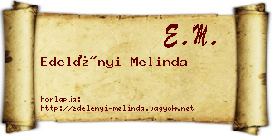 Edelényi Melinda névjegykártya