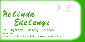 melinda edelenyi business card